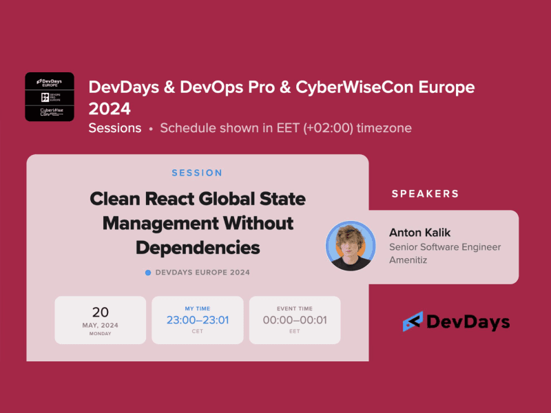 Anton Kalik - Clean React Global State Management Without Dependencies